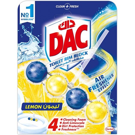 أقراص تنظيف المرحاض برائحة الليمون، 50 جم من داك DAC
