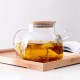 إبريق شاي مقاوم للحرارة من الزجاج امن للوضع على الموقد