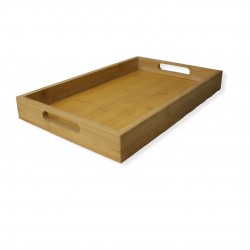 صينية تقديم خشبية مستطيلة الشكل بمقبض | متعددة الإستخدامات | منتجات مميزة