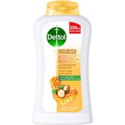 غسول الجسم ديتول نوريش (المغذي) - المضاد للبكتريا - 250 ملل - العسل و زبدة الشيا